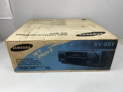 Samsung Diamond 4 Head VCR SV-80Y Vedio Cassette Recorder VHS Boxed