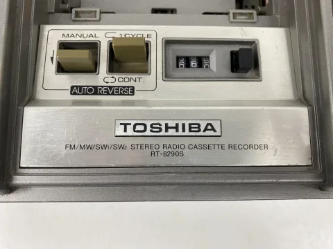 Toshiba RT-8290S Stereo Boombox Cassette Recorder Player Radio