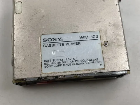 Sony WM-103 Walkman Cassette Player