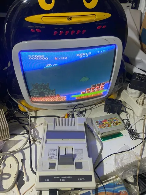 Rinco Home Computer Famiclone NES Family Game كمبيوتر العائله كابتن ماجد عربي