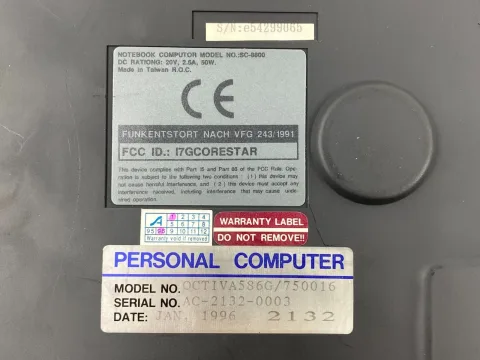OCTIVA586G/750016 Notebook Computor SC-8800 Laptop Portable