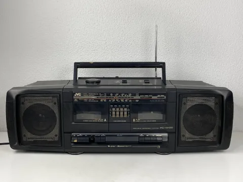 JVC PC-RW100 Super Bass Horn Portable Boombox Hifi Stereo Tape Cassette Player