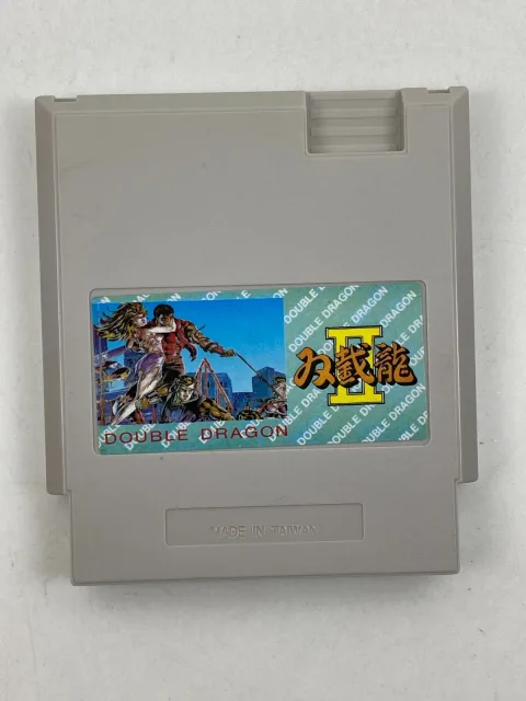 كارتريج لعبة Double Dragon II من مايكرو جينيوس لنظام فامي كلون نيس (تايوان) PAL