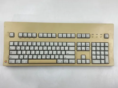 Apple Macintosh II Extended Family Keyboard M0115 Alps Orange Arabic Key