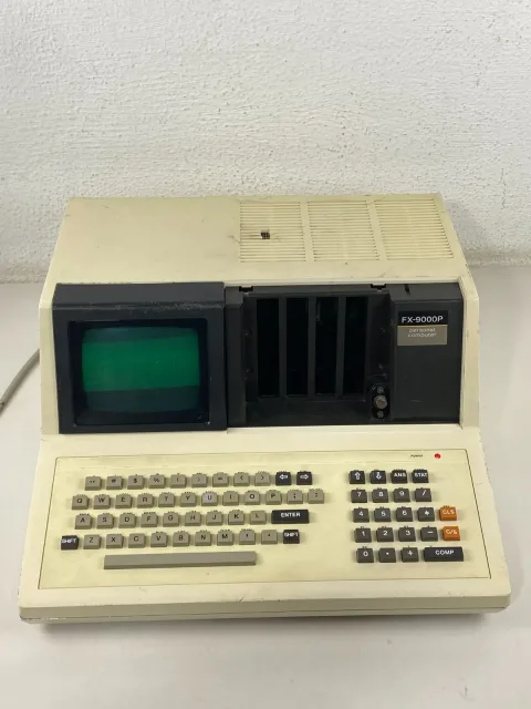 Casio FX-9000P Professional Computer Z80 W/Casio OP-1 interface Box