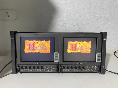 double Sony LMD-9030 9" VGA Multi-Format LCDSD-SDI W/ AC-LMD9 Power Supply