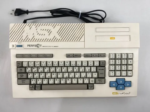 MSX 2 Daewoo Perfect DPC-300 Home Computer Korea W/ Cover المثالي2 صخر