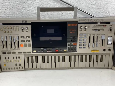 Casio KX-101 80s Boombox Radio Cassette Stereo Synthesizer Keyboard eBay