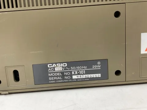 Casio KX-101 80s Boombox Radio Cassette Stereo Synthesizer Keyboard eBay