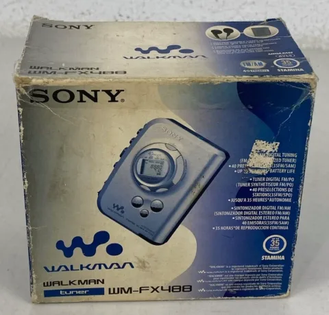 سوني ووكمان WM-FX488 مسجل راديو وكاسيت