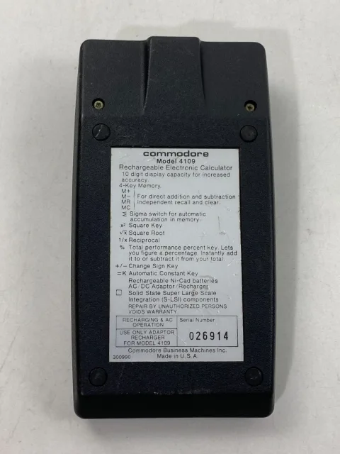 Commodore Model 4109 Electronic Calculator