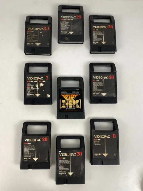 Philips Videopac G7400 VideoPac+ Odyssey 34 28 29 8 2 Cartridges Games