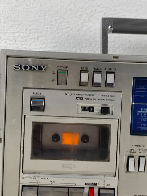 Sony CFS-88S Boombox Ghettoblaster Stereo Radio Cassette Recorder