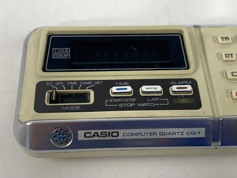 Casio CQ-1 Computer Quartz alarm clock calculator white