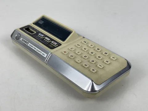 Casio CQ-1 Computer Quartz alarm clock calculator white