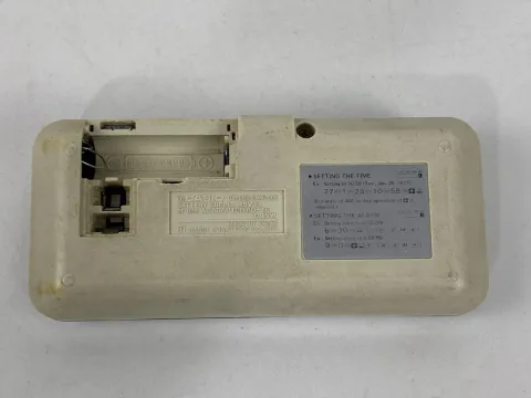 Casio CQ-1 Computer Quartz alarm clock calculator white