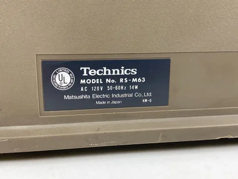 Technics RS-M63 3 Head Stereo Cassette Tape Deck
