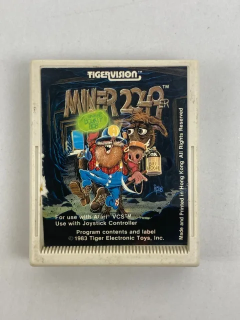 Tigervision miner 2049er Atari 2600 Game Cartridge