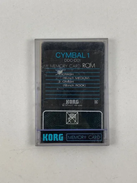Korg DDC-D01 Cymbal 1 Card ROM for DDD-1 DDD-5 Drum Machine