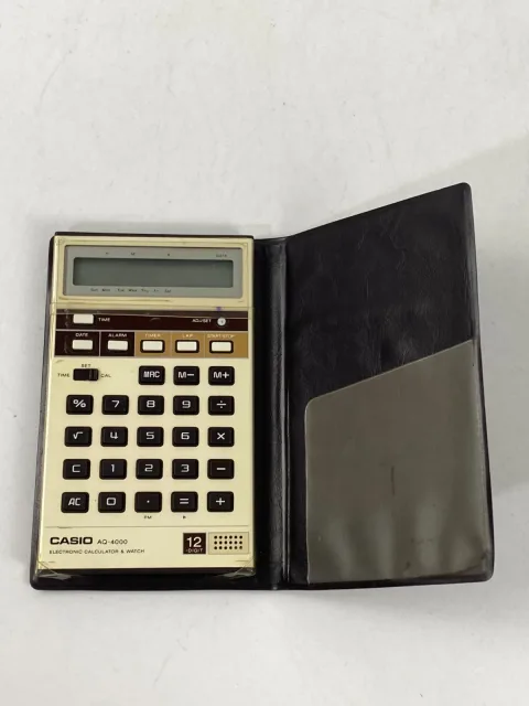 كاسيو AQ-4000 حاسبة إلكترونية وساعة
