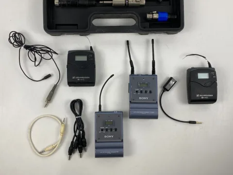 Sennheiser EW100 Bodypack Transmitter Receiver Sony UTX-B1 UHF LOT 4