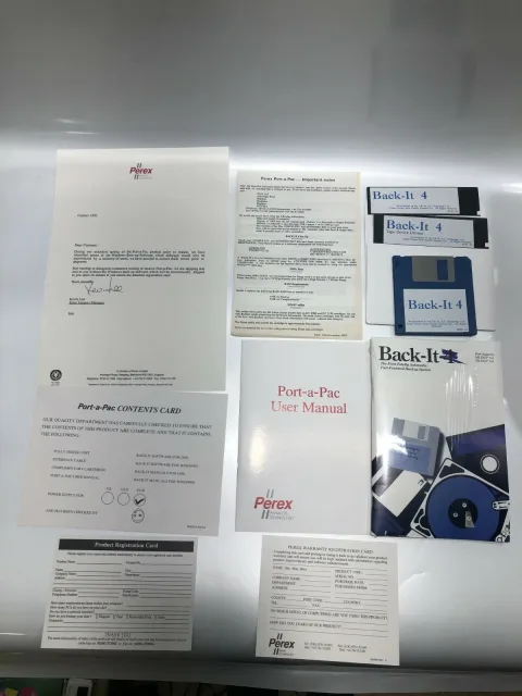 محرك شريط احتياطي بمنفذ متوازي من Perex Parallel موديل U-7005 المملكة المتحدة
