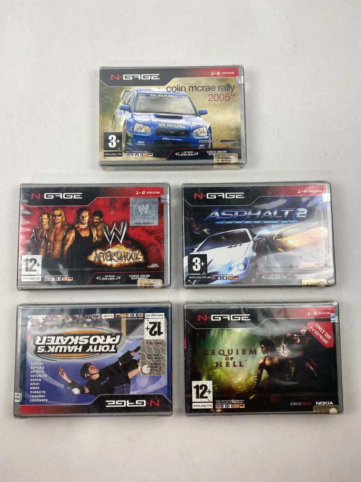 Asphalt 2 Urban GT Requiem of Hell WWE Colin McRae Nokia N-gage Game