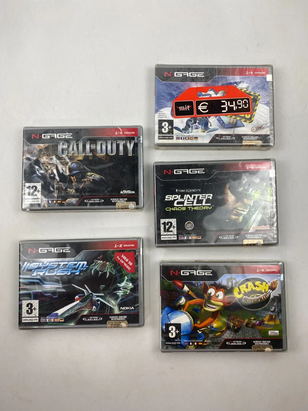 لعبة System Rush Call of Duty Crash Nitro Splinter Cell Nokia N-gage