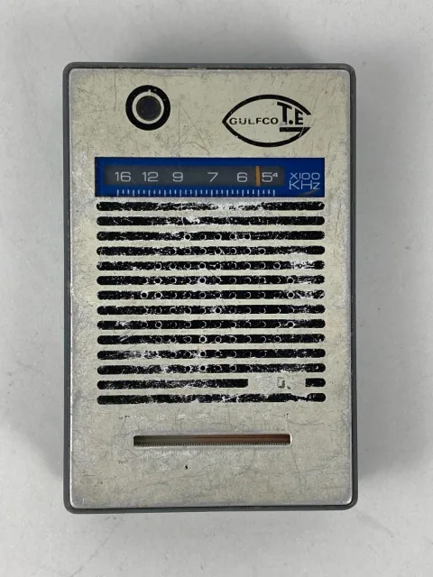 Gulfco T.E Transistor pocket radio Retro portable radio