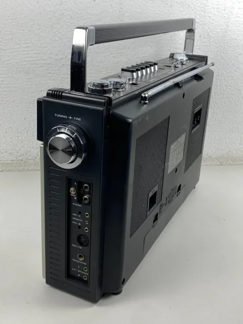 Sanyo M-4500 Boombox Stereo Cassette Recorder Ghetto Blaster