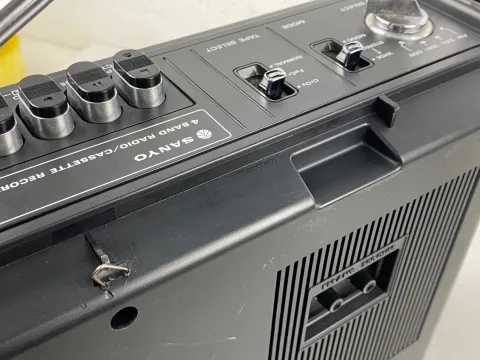 Sanyo M-4500 Boombox Stereo Cassette Recorder Ghetto Blaster