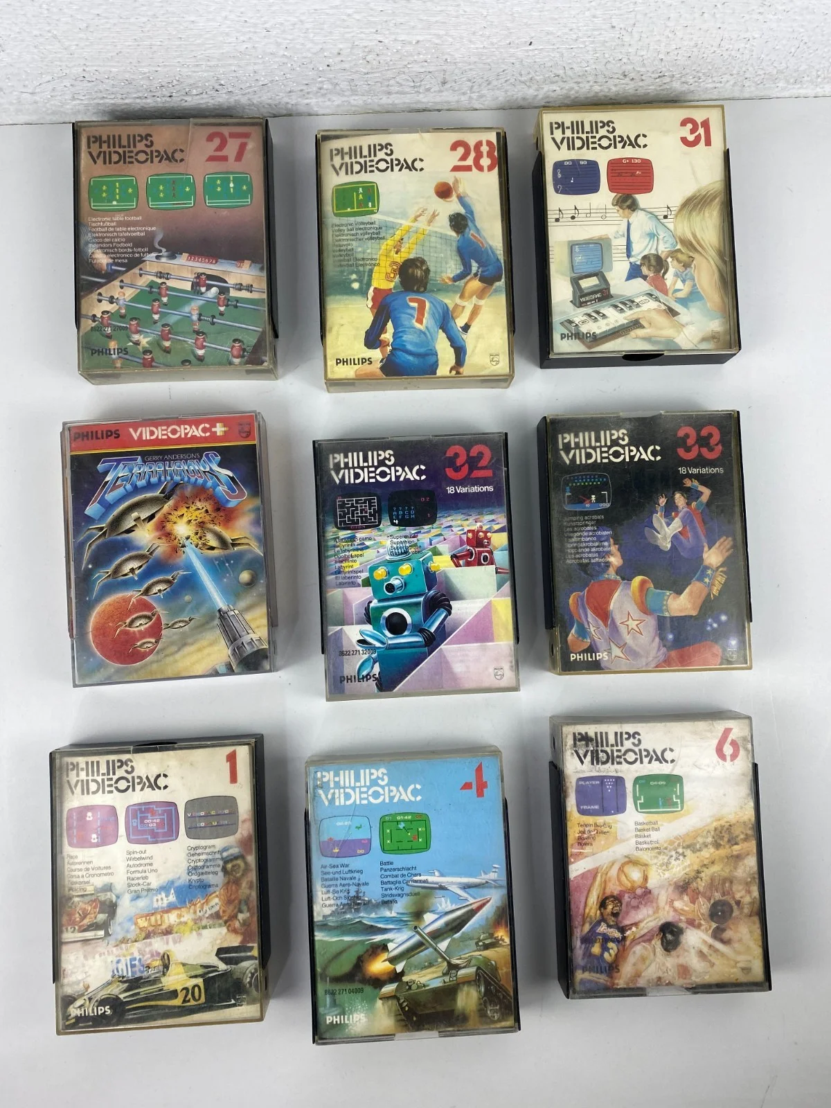 Philips Videopac G7400 VideoPac+ Odyssey 1 4 6 28 32 33 Cartridges Games