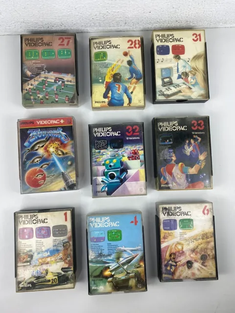 Philips Videopac G7400 VideoPac+ Odyssey 1 4 6 28 32 33 Cartridges Games