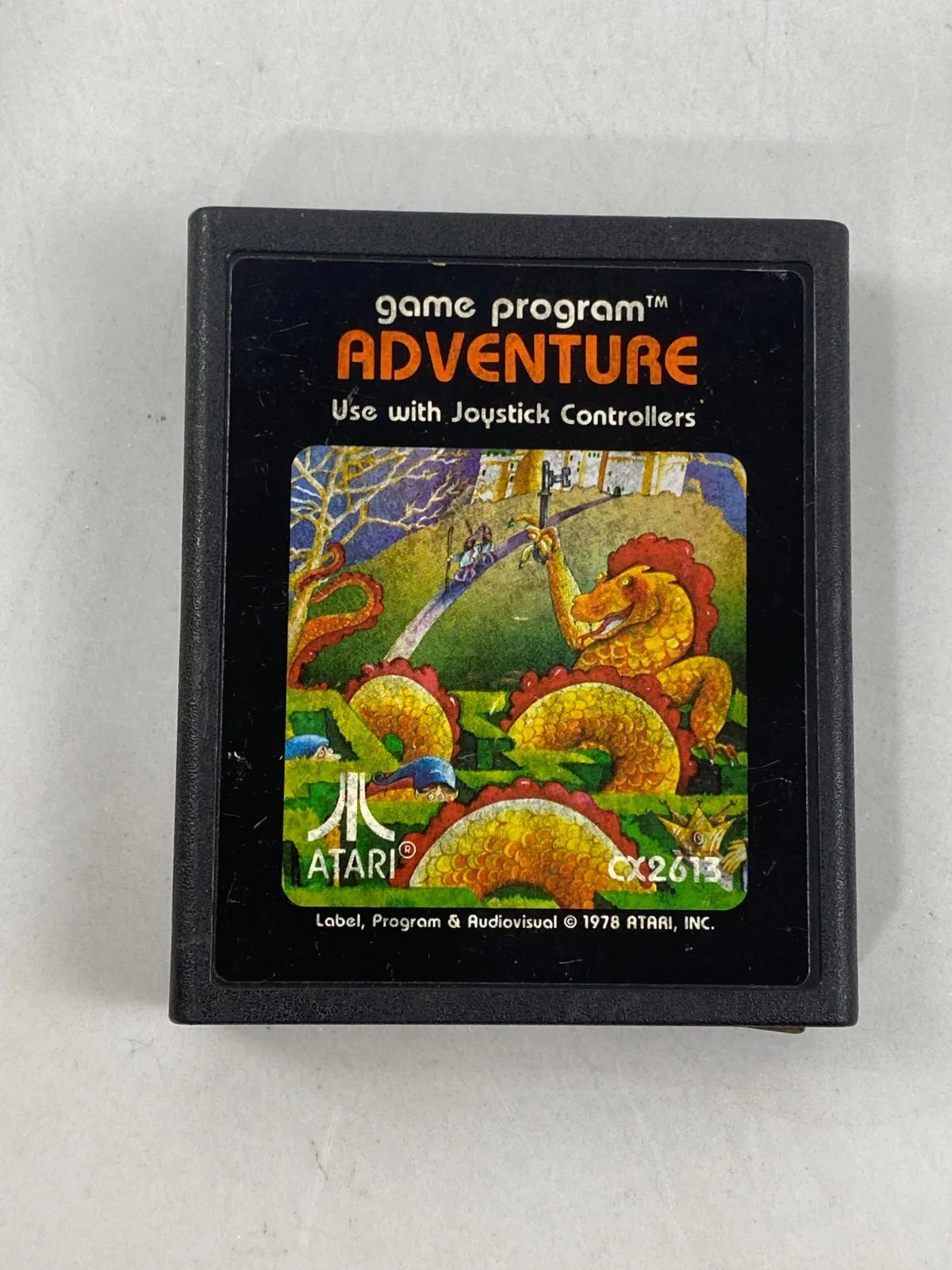 Atari 2600 مغامرة ملصق صورة خرطوشة لعبة