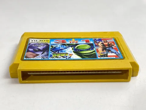 3 IN ONE Teenage Mutant Ninja Turtles Famicom Famiclone Nes Game Cartridge