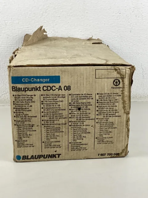 Blaupunkt CDC A08 Compact Disc Changer 10 Speed CD Box Made in Portugal