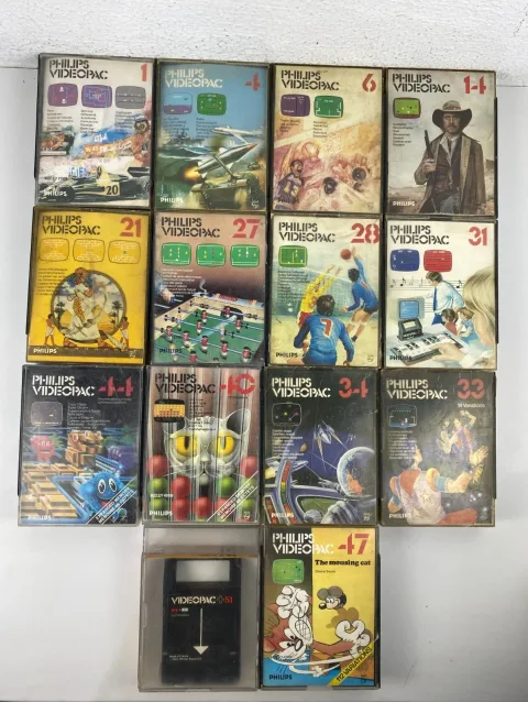 Philips Videopac G7400 VideoPac+ Odyssey 1 4 6 40 44 47 Cartridges Games