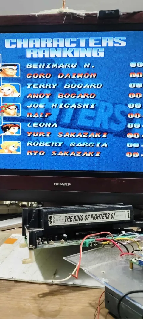 SNK Neo Geo لعبة كينغ أوف فايترز 97 MVS الأصلية 100%