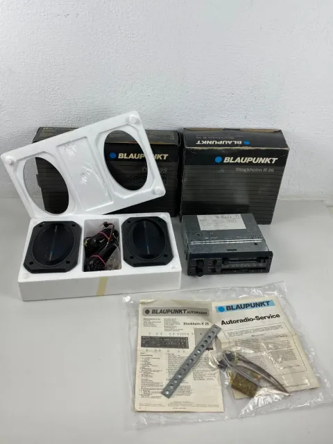Autoradio Blaupunkt Stockholm R26 Car Cassette W/Blaupunkt DL-1525 speaker