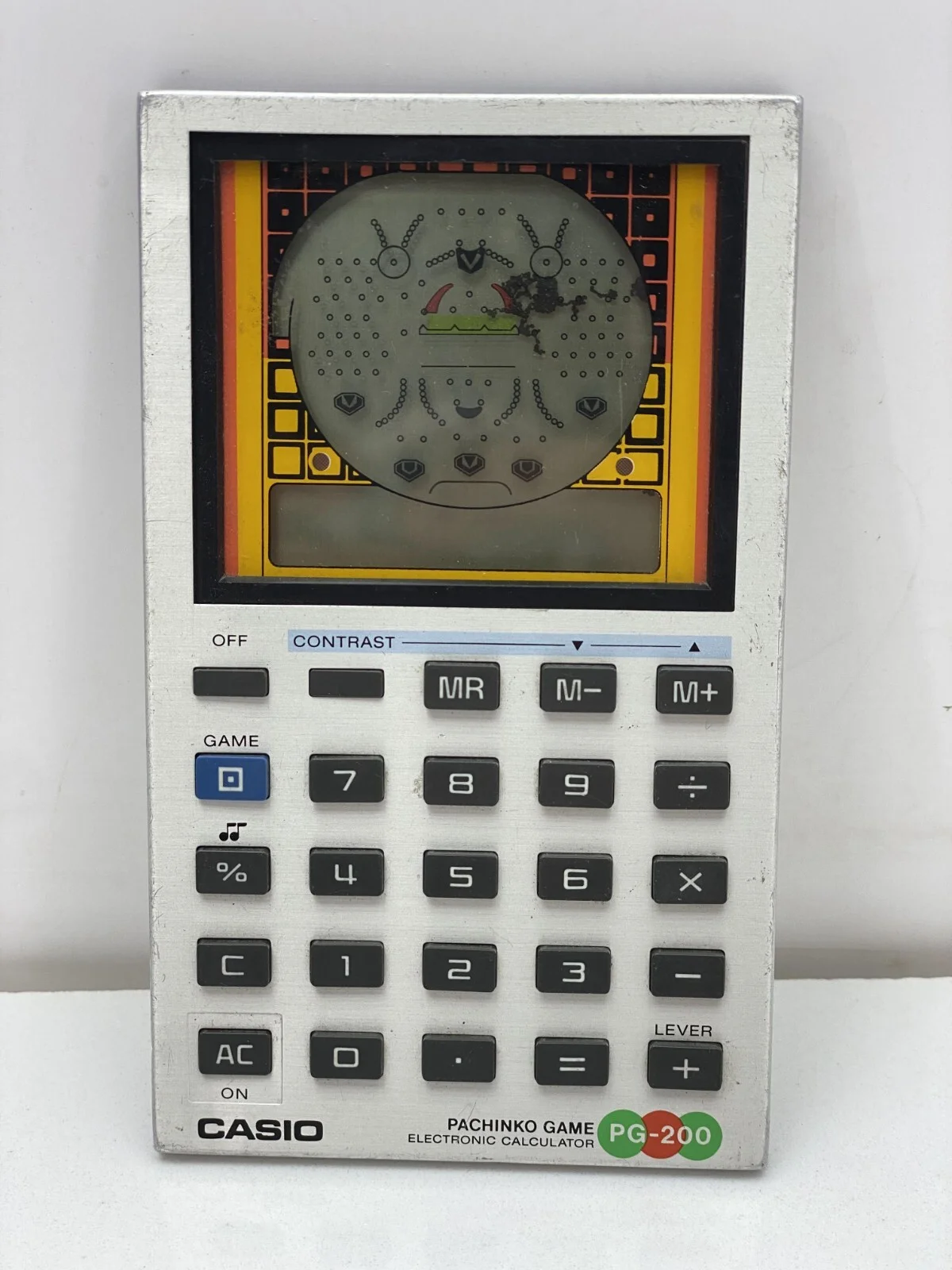 Casio Pachinko PG-200 LCD Game Calculator 1983