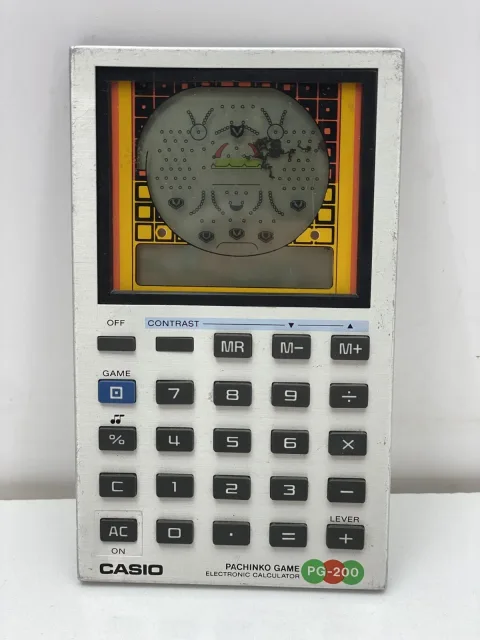 Casio Pachinko PG-200 LCD Game Calculator 1983
