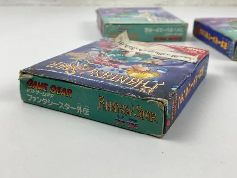 Sega Game Gear Phantasy Star Gaiden Game Cartridge Box Lot 4