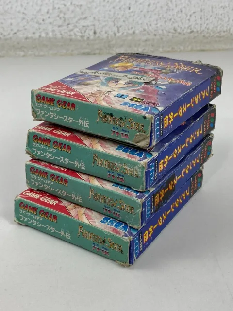 Sega Game Gear Phantasy Star Gaiden Game Cartridge Box Lot 4