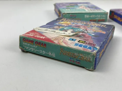 Sega Game Gear Phantasy Star Gaiden Game Cartridge Box Lot 4