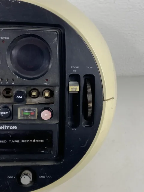 Weltron Model 2010 Space Age AM/FM 8 Track Player Recorder 1970s