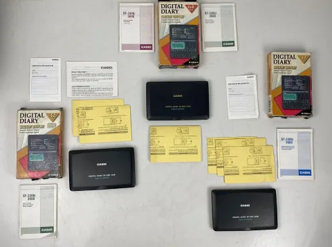 Casio SF-3300 / SF-3600 Digital Diary 64KB &amp 32KB Lot 3