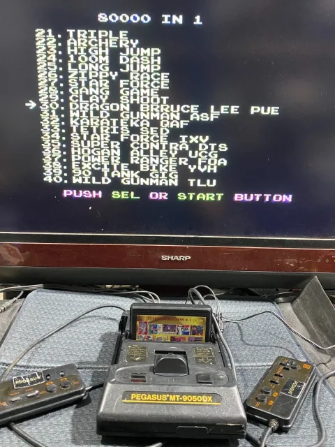 Pegasus MT-9050DX Family Video Game Console Famiclone Super
