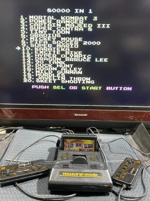 Pegasus MT-9050DX Family Video Game Console Famiclone Super
