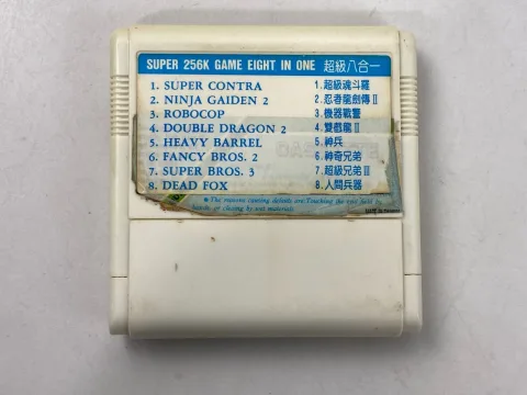 Super 8 in 1 Super Contra Ninja Gaiden 2 Famicom Famiclone Nes Tv Game Cartridge