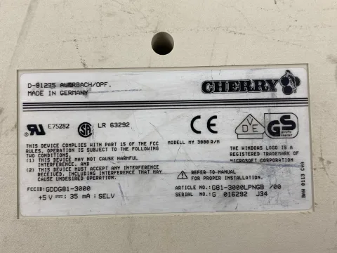 Cherry MY 3000 R/M G81 mechanical ps/2 keyboard